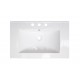 American Imaginations AI-390 24.25-in. W x 18.25-in. D Ceramic Top In White Color For 8-in. o.c. Faucet