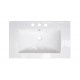 American Imaginations AI-392 32-in. W x 18.25-in. D Ceramic Top In White Color For 8-in. o.c. Faucet
