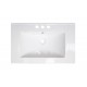 American Imaginations AI-424 23.75-in. W x 18.25-in. D Ceramic Top In White Color For 4-in. o.c. Faucet