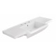 American Imaginations AI-535 40-in. W x 18.5-in. D Ceramic Top In White Color For 8-in. o.c. Faucet
