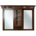 American Imaginations AI-48 62-in. W x 45.25-in. H Traditional Birch Wood-Veneer Wood Mirror In Antique Cherry