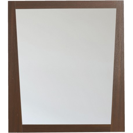American Imaginations AI-1184 29.5-in. W x 33.5-in. H Modern Plywood-Melamine Wood Mirror In Wenge
