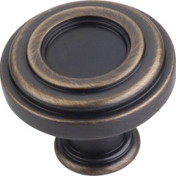 1-3/8" Diameter Zinc Die Cast Plain Lafayette Cabinet Knob