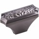 Jeffrey Alexander 457L-PC 457L Solana 2" Overall Length Zinc Die Cast Hammered Texture Cabinet Knob