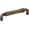 Jeffrey Alexander 537 Series Bremen 4 3/16" Overall Length Gavel Cabinet Pull