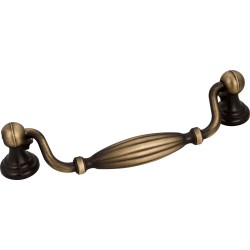 Jeffrey Alexander 718-128 5 15/16" Overall Length Glenmore Cabinet Pull with Two Backplates