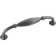 Jeffrey Alexander 718DBAC 718 Series Glenmore 5 3/4" Overall Length Ribbed Cabinet Pull