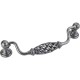 Jeffrey Alexander 749-128ABSB 749-128 Tuscany 5 15/16" Overall Length Birdcage Cabinet Pull with backplates