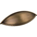 Jeffrey Alexander 8237ORB 8237 Lenoir 5" Overall Length Shaker Cabinet Cup Pull with Rope Detail