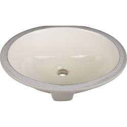 Hardware Resources H8809 Undermount Porcelain Sink Basin. 15" x 12"