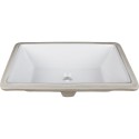 Hardware Resources H8910WH Undermount Porcelain Rectangle Sink Basin.18-1/2" x 11-1/8"