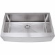 Hardware Resources HA200 Stainless Steel (16 Gauge) Fabricated Farmhouse Style Kitchen Sink