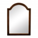 Elements MIR029 Compton Elements Walnut Reed Frame Mirror with Beveled Glass