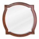 Jeffrey Alexander MIR080 Philadelphia Classic 26" x 26" Chocolate Brown Mirror with Beveled Glass