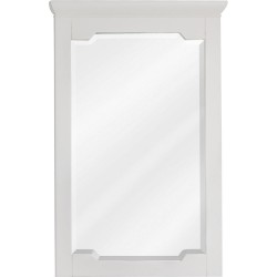 Chatham Shaker Jeffrey Alexander MIR105 White Mirror with Beveled Glass