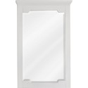 Chatham Shaker Jeffrey Alexander MIR105 White Mirror with Beveled Glass