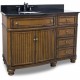 Elements VAN029 Compton Vanity with Walnut Finish and Preassembled Top and Bowl