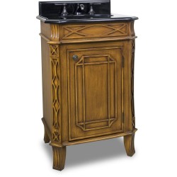 Elements VAN047-T Hamilton Bath Elements 24" Vanity with Toffee Finish and Preassembled Top and Bowl