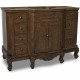 Elements VAN062-48 Clairemont Bath Elements 50 1/4" Vanity with Nutmeg Finish, Floral Onlays, French Scrolled Legs