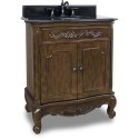 Elements VAN062 Clairemont Bath Elements Vanity with Nutmeg Finish, Carved Onlays, French Scrolled Legs (for 30-1/2" Top)