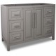 Jeffrey Alexander VAN100-48 Cade Contempo Vanity with Grey Finish and Leading Edge Design (for 48" Top)