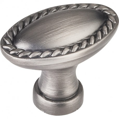 Elements Z115L Z115L-SN Lindos 1-3/8" Length Cabinet Knob with Rope Trim