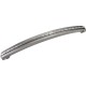 Rhodes 13 Z260-12SN 1/4" Overall Length Zinc Die Cast Appliance Pull with Rope Detail (Refrigerator / Sub Zero Handle)
