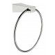 American Imagination AI-13325 Chrome Plated Towel Ring With Toilet Paper Holder Accessory Set:divider_comma:Rectangle