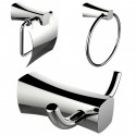 American Imaginations AI-13415 Towel Ring, Toilet Paper Holder And Robe Hook Accessory Set