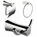 American Imaginations AI-13416 Towel Ring, Toilet Paper Holder And Robe Hook Accessory Set