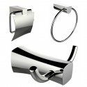 American Imaginations AI-13427 Robe Hook, Toilet Paper Holder And Towel Ring Accessory Set