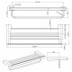 American Imagination AI-13431 Multi-Rod Towel Rack:divider_comma: Robe Hook:divider_comma: & Toilet Paper Holder Accessory Set:d