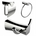 American Imaginations AI-13436 Robe Hook, Toilet Paper Holder And Towel Ring Accessory Set