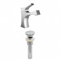 American Imaginations AI-1985 Single Hole CUPC Approved Brass Faucet Set In Chrome Color With Drain