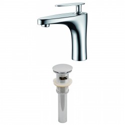 American Imaginations AI-2009 Single Hole CUPC Approved Brass Faucet Set In Chrome Color With Drain