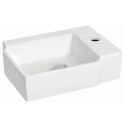 American Imaginations AI-1303 16.25-in. W x 11.75-in. D Wall Mount Rectangle Vessel In White Color For Single Hole Faucet