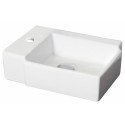 American Imaginations AI-1305 16.25-in. W x 11.75-in. D Above Counter Rectangle Vessel In White Color For Single Hole Faucet