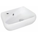 American Imaginations AI-1767 17.5-in. W x 11-in. D Wall Mount Unique Vessel In White Color For Single Hole Faucet