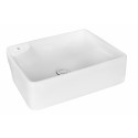 American Imaginations AI-11028 17.25-in. W x 13-in. D Above Counter Rectangle Vessel In White Color For Single Hole Faucet