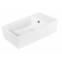 American Imaginations AI-11032 19-in. W x 9.75-in. D Above Counter Rectangle Vessel In White Color For Single Hole Faucet