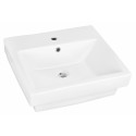 American Imaginations AI-18083 19-in. W x 17.5-in. D Above Counter Rectangle Vessel In White Color For Single Hole Faucet