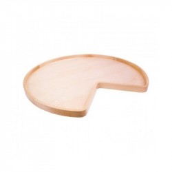 Hardware Resources Kidney Wooden Lazy Susan (28 Inches)