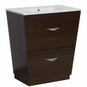 American Imaginations AI-1193 Plywood-Melamine Vanity Set In Wenge