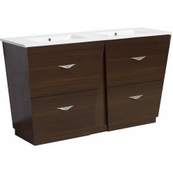 American Imaginations AI-1198 Plywood-Melamine Vanity Set In Wenge