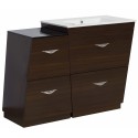 American Imaginations AI-1264 Plywood-Melamine Vanity Set In Wenge