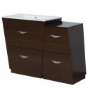 American Imaginations AI-1282 Plywood-Melamine Vanity Set In Wenge