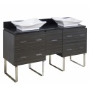 American Imaginations AI-1359 Plywood-Melamine Vanity Set In Dawn Grey