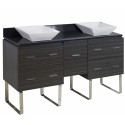 American Imaginations AI-1365 Plywood-Melamine Vanity Set In Dawn Grey