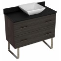 American Imaginations AI-1395 Plywood-Melamine Vanity Set In Dawn Grey