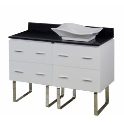 American Imaginations AI-1436 Plywood-Veneer Vanity Set In White